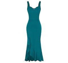 GRACE KARIN Women's Long Formal Dresses Sleeveless V Neck Cocktail Wedding Guest Dresses Mermaid ... | Amazon (US)