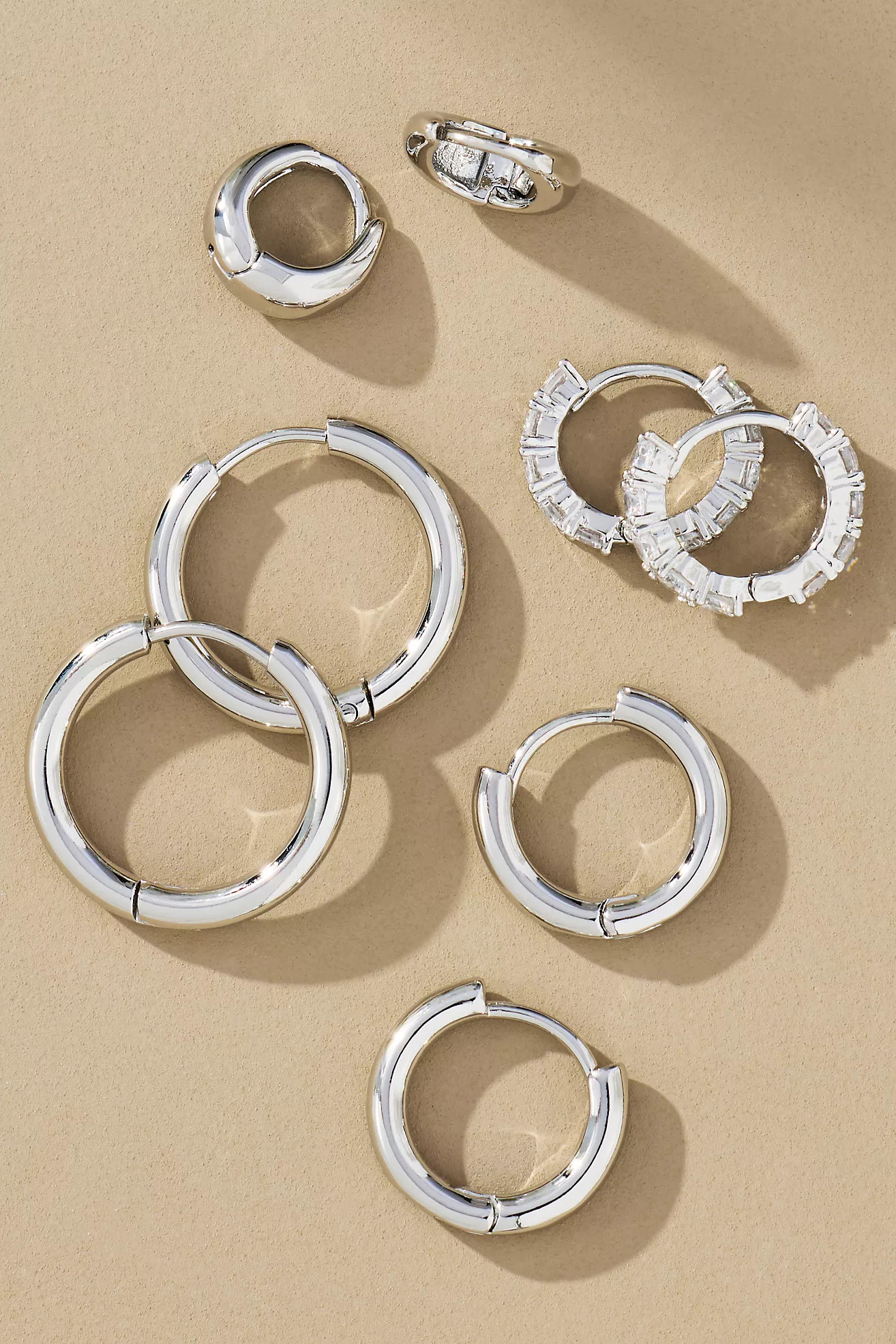 Classic Huggie Hoop Earrings, Set of 4 | Anthropologie (US)