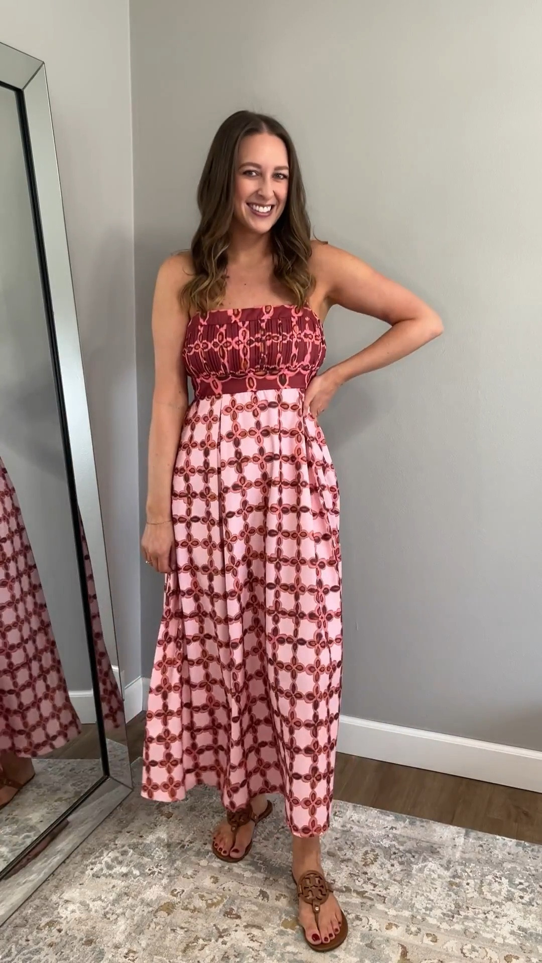 How gorg is this dress?! Love the print and colors 😍

Wearing size small 

Spring dress // spring outfit // summer dress // summer outfit // summer outfits 2026 // resort wear // resort dress // spring outfits 2026 // date night outfits // spring dresses // resort wear 2026 // vacation outfits beach // spring break outfits // Easter dress women // tropical vacation // vacation outfits // beach outfit // swim look // swim outfits // beach outfits // tropical vacation // cruise outfit // cruise dress // swim coverup // baby shower dress // baby shower outfit // wedding shower dress // wedding shower outfit // bridal shower outfit // bridal shower dress // work outfit // office outfit // event dress // Easter outfit women // eater outfits women // Easter dresses women // summer dresses // honeymoon outfit // honeymoon dress // Italian summer // Italian vacation outfit // European summer // European vacation outfit // beach dress 

#LTKootd #LTKTravel #LTKSeasonal