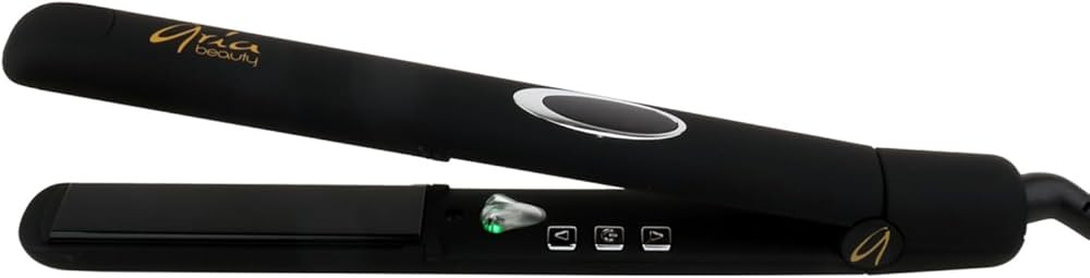 Aria Beauty Stand Out 1" Black Infrared Straightener Flat Iron, Heats to 450 Degrees, 1 inch Plat... | Amazon (US)