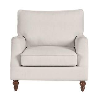 Home Decorators Collection Canfield Evere Ivory Accent Chair (33.5 in. W x 33.86 in. H)-1200 Acnt... | The Home Depot