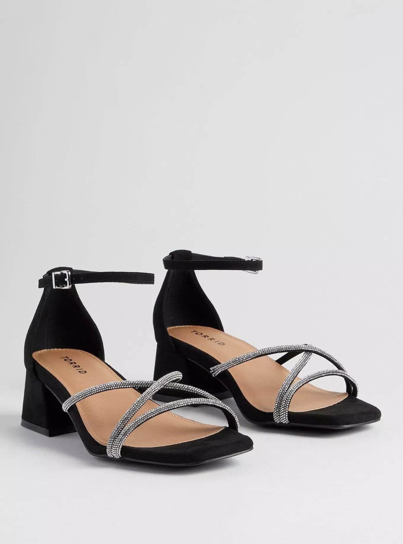 Embellished Block Heel Sandal (WW) | Torrid (US & Canada)
