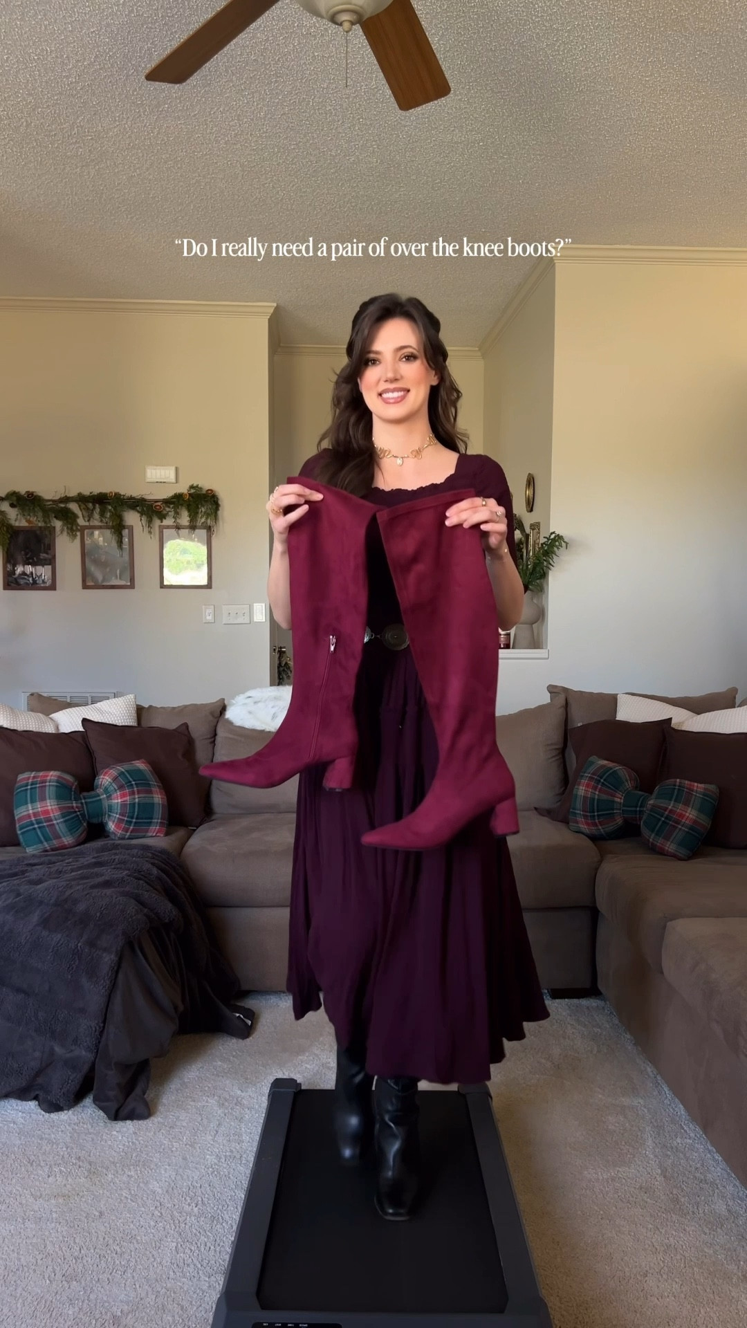 Winter wardrobe essentials: Over the knee boots. I love this burgundy pair I snagged this year, they add such a fun pop off color to my outfits. 🥀🖤

#LTKootd #LTKGiftGuide #LTKSeasonal