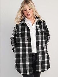 Plaid Soft-Brushed Utility Shacket for Women | Old Navy (US)