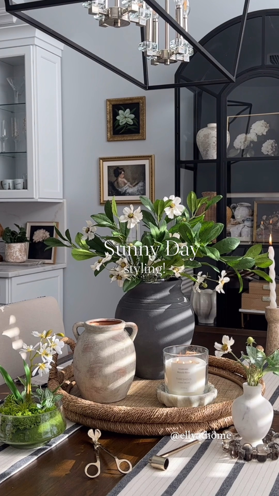 Spring tray styling! Favorite black vase, marble bud vase, stems, vintage handle pot, floral arrangement, candleholders + more home decor accessories. McGee & Co, Target, Amazon home, Magnolia home. 

#LTKHome #LTKdayinmylife #LTKSaleAlert