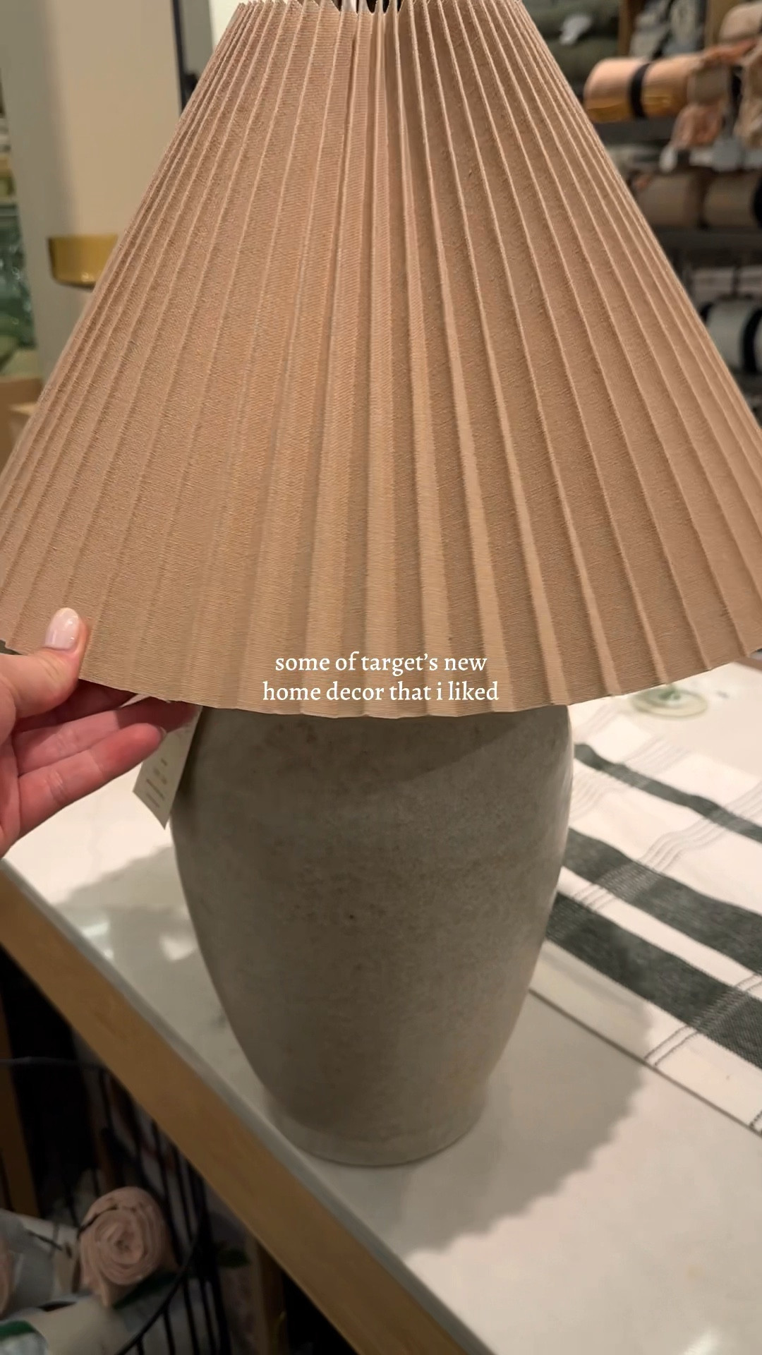 Some pieces that I liked from target’s new home decor!

#lamp #pleatedlampshade #pleatedlamp #vintagedecor #homedecor #interiordesign #brassdecor #brassmeasuringspoons #electriclighter #brasslighter #fauxtree #faketree #coloredglasses #glassware #fauxflowers #livingroomdecor #kitchendecor #home #targetfind #targethome #targethomedecor 

#LTKHome #LTKFindsUnder100 #LTKFindsUnder50