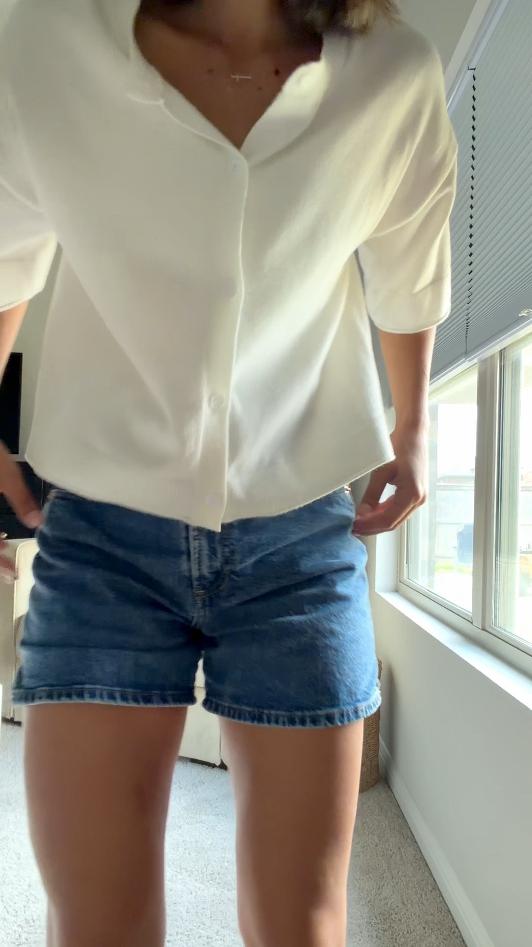 today’s outfit of the day // wearing a size 4 in the shorts for a looser fit! 
-
everyday mama, everyday mom style, sahm style, stay at home mom, target sale

#LTKSaleAlert #LTKgrwm #LTKootd