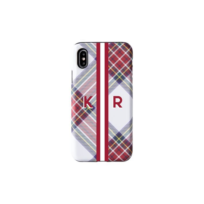 Holiday Striped Personalized Phone Case | Mark and Graham