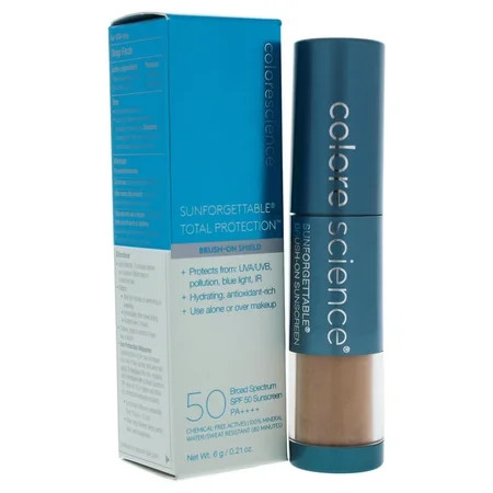 Colorescience Sunforgettable Brush-On Sunscreen SPF 50 Deep 0.21 Oz | Walmart (US)