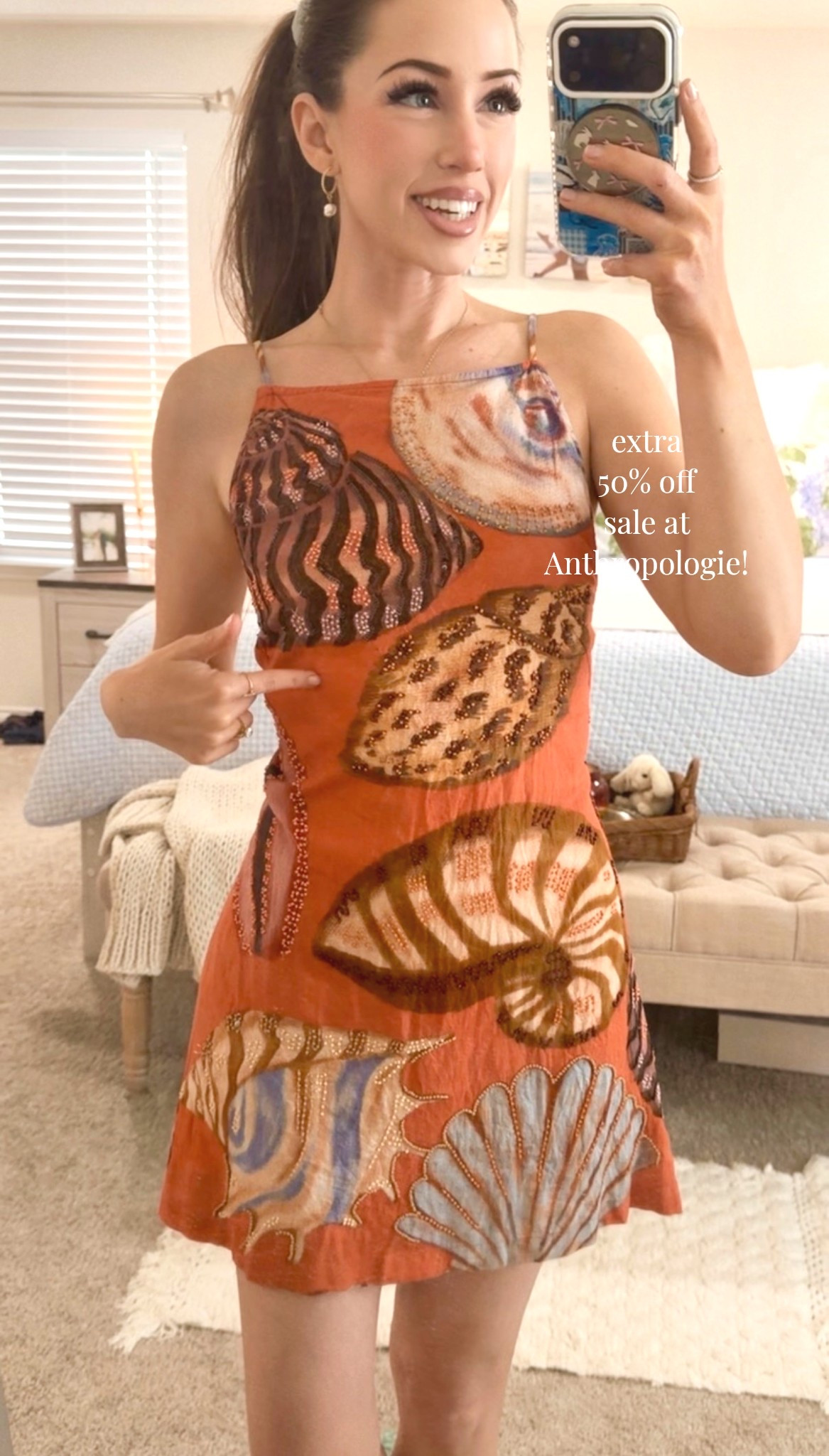 have you ever seen a more perfect beach date dress?!🐚🌅🐬🧡 RUN to Anthro for an extra 50% off sale!!

#LTKSwim #LTKootd #LTKWedding