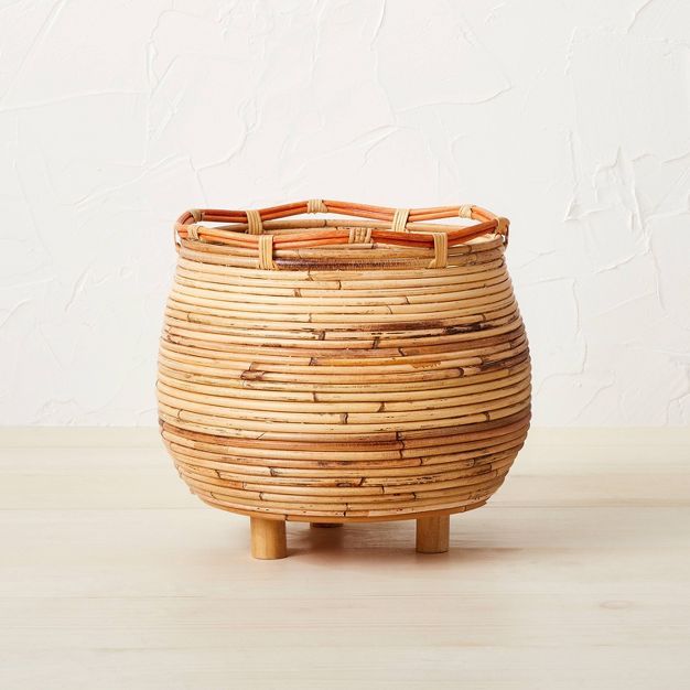 Large Woven Footed Planter - Opalhouse™ designed with Jungalow™ | Target