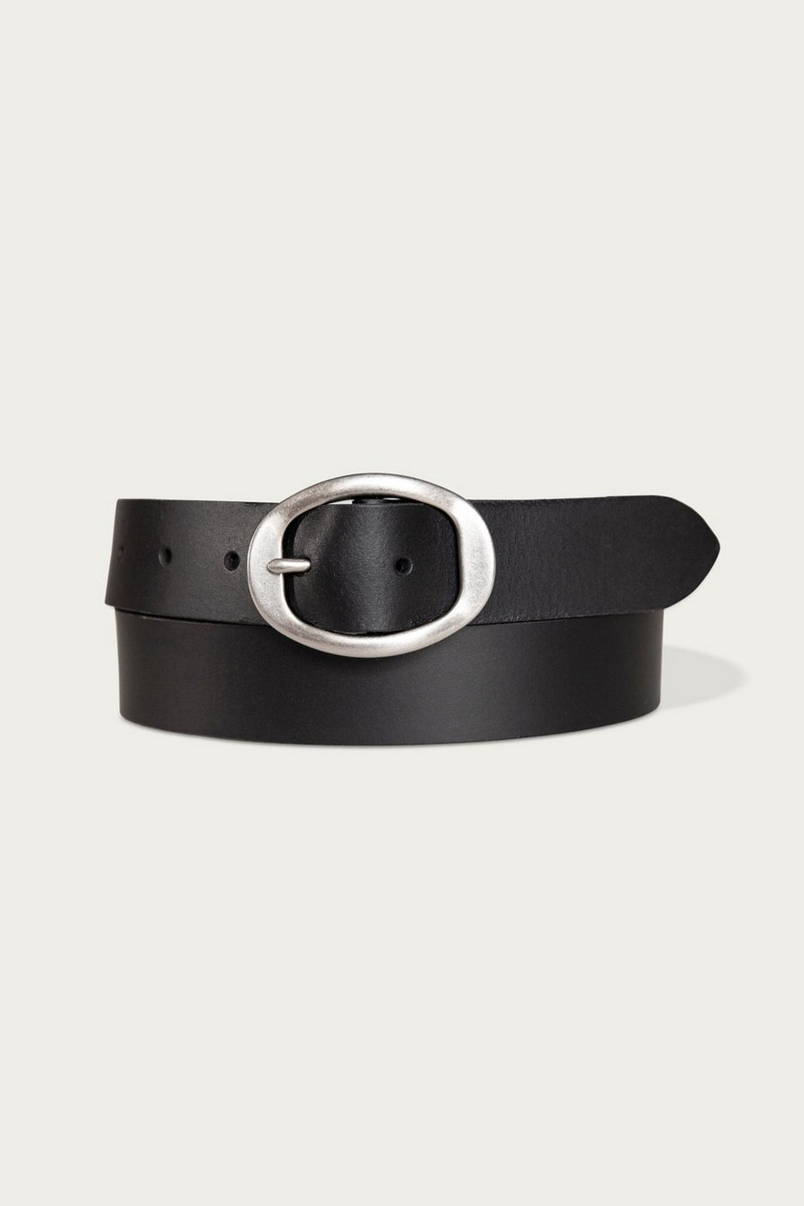 SCULPTED CENTER BAR BUCKLE LEATHER BELT | Lucky Brand