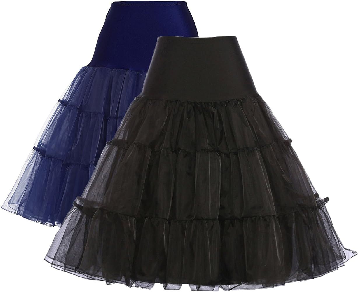 GRACE KARIN Women 50s Petticoat Skirts Tutu Crinoline Underskirt CL8922 | Amazon (US)