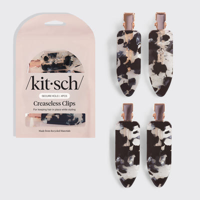 Creaseless Hair Clips 4pc Set | Kitsch