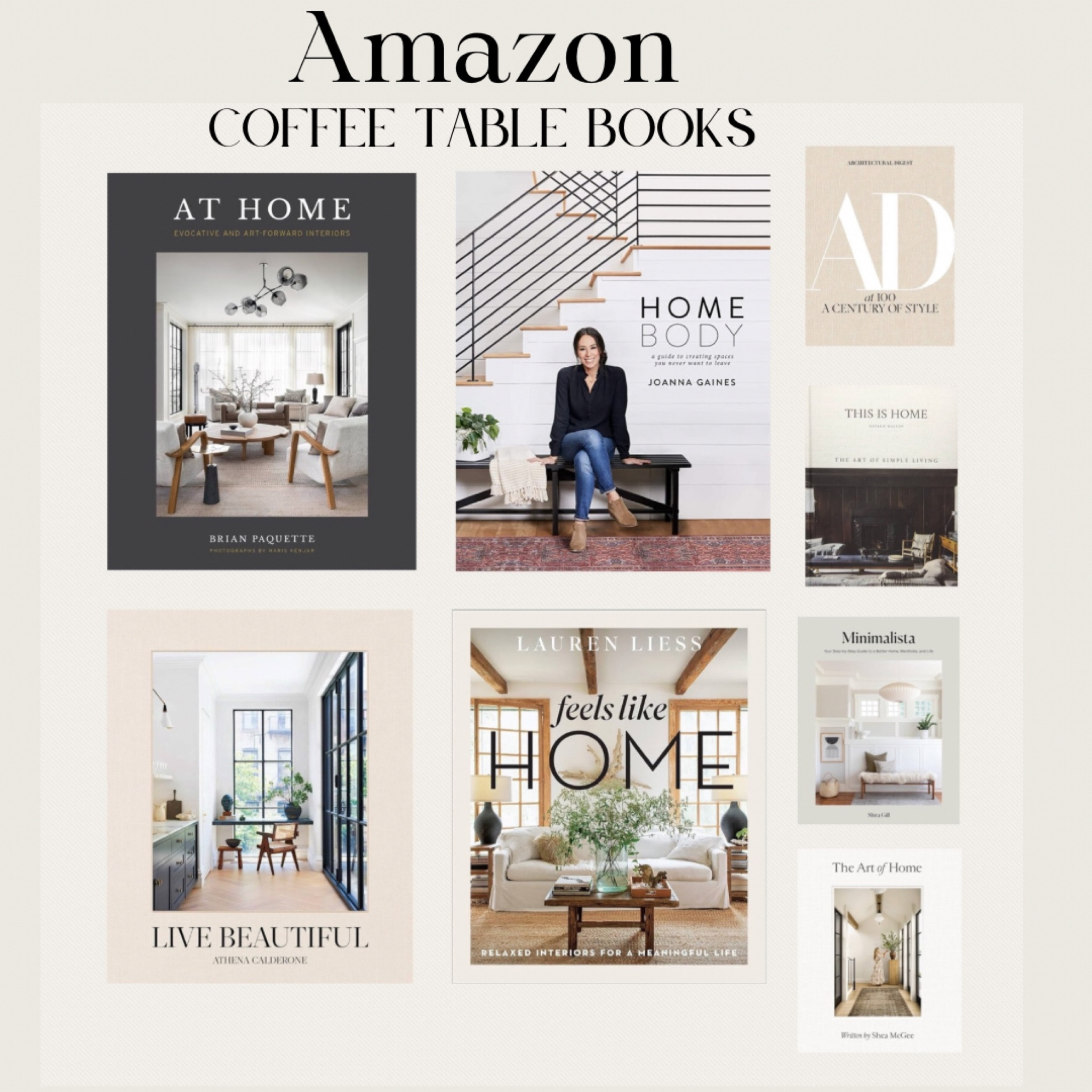 I love a good coffee table book! I have them in my living room and entryway tables! Amazon has so many to choose from. 
Home interior, decor, minimalist, visual, organic modern, neutral, books

#LTKGiftGuide #LTKhome #LTKover40