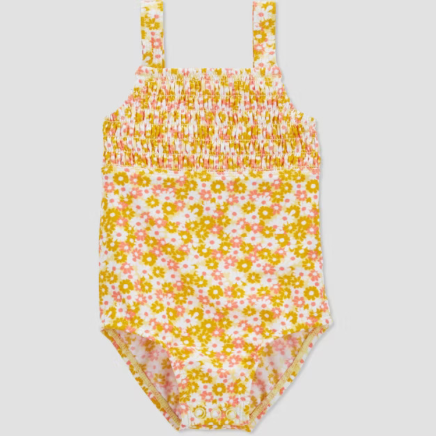 Baby Girls' Floral Print One Piece Rash Guard - Just One You® made by carter's | Target