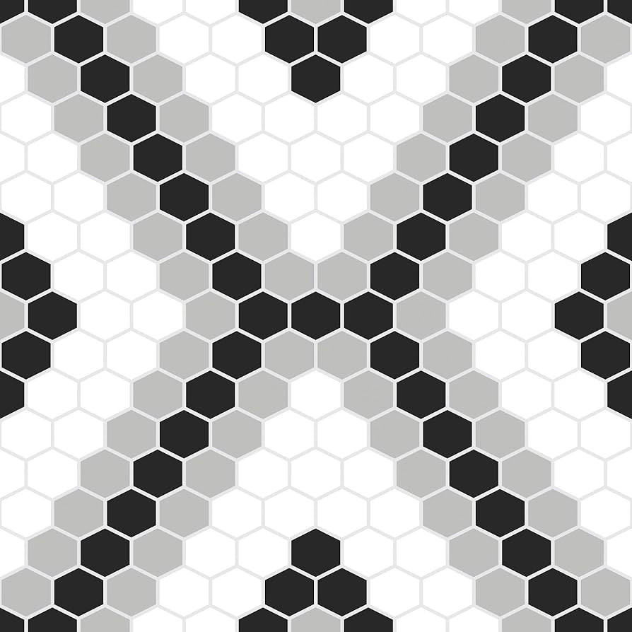 FloorPops FP2950 Leyton Peel & Stick Floor Tiles, Black | Amazon (US)