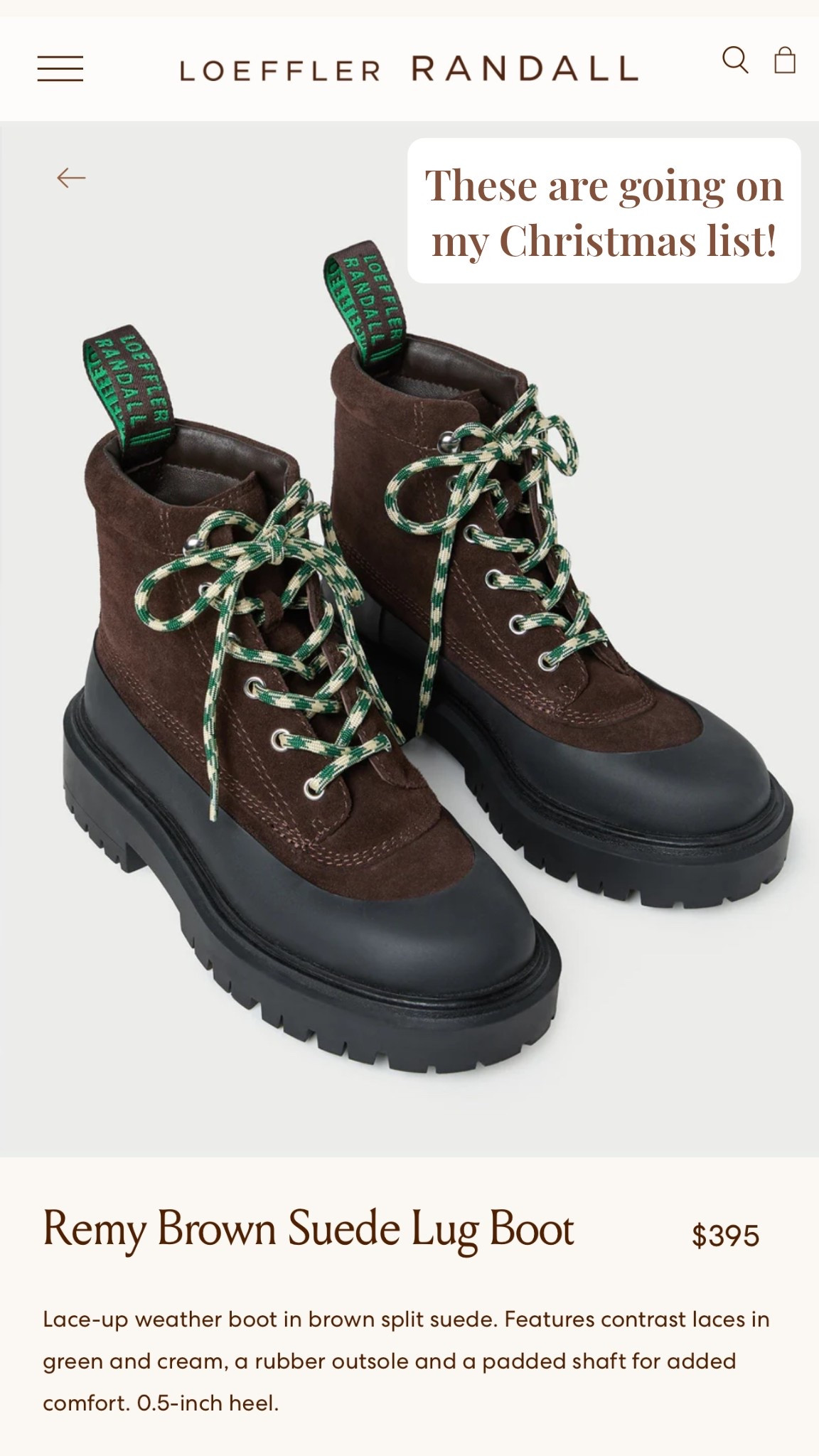 These Loeffler Randall Boots are the perfect combination of fun and functional. The green colored laces add a fun pop of color while the rubber toe make them perfect for wearing in the rain or slush  

#LTKShoeCrush