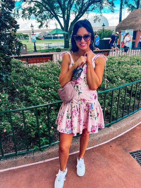 I wore this drop waist mini dress by BuddyLove to Walt Disney World’s Epcot! I wanted to channel my inner Princess Aurora with the floral. The shoulder ties and flounce skirt added the girly aesthetic I wanted.
This dress would be perfect
as a wedding guest dress. A perfect fall dress! 
.
.
.
#disneyootd #pinkdress #disneybounding #buddylove #epcot #beltbag #floraldress #taylorswifterastour #weddingguestdress

#LTKHalloween #LTKparties #LTKwedding