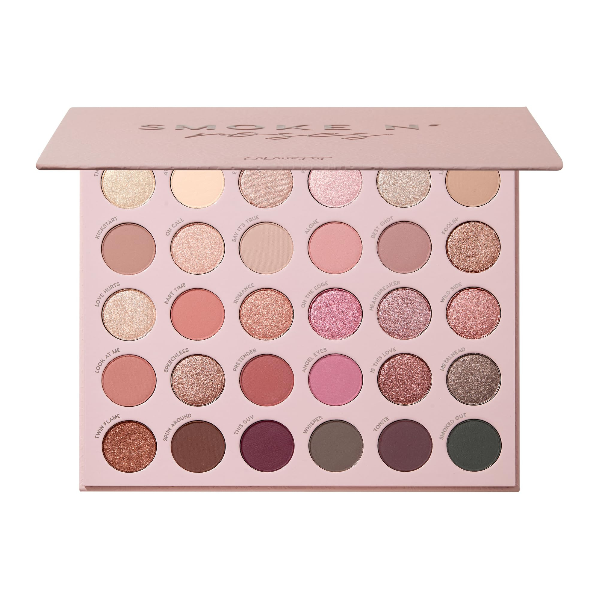 ColourPop Smoke N Roses Eyeshadow Palette - Rosey & Smokey Hues with Metallic and Matte Finishes ... | Amazon (US)