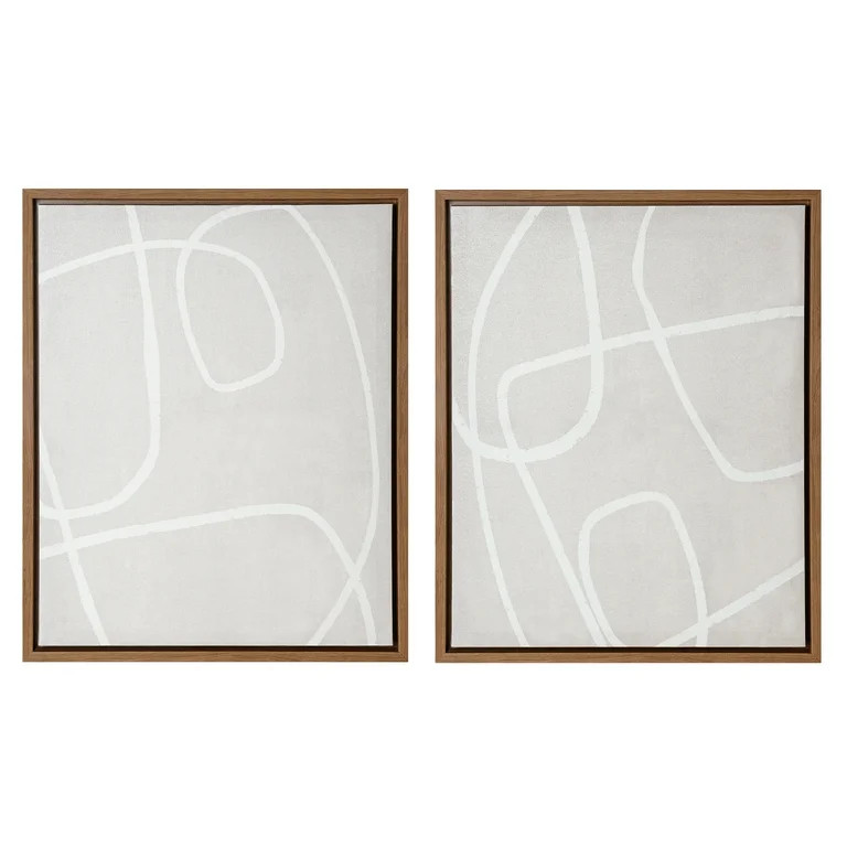 Crystal Art Gallery Minimalist Abstract Design Canvas Print Wall Art, Neutrals - Walmart.com | Walmart (US)