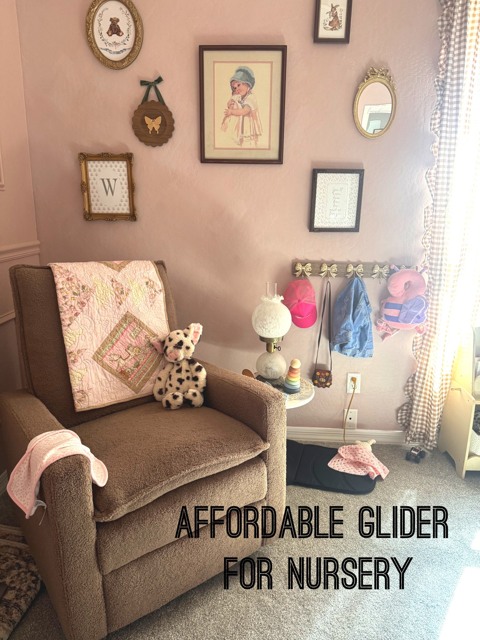 I can’t say enough good things about this glider! It’s affordable, esthetically pleasing, comfortable, and great quality ☺️ 
•
#glider #nursey #nurserydecor #babynursery

#LTKHome #LTKmomlife #LTKBaby