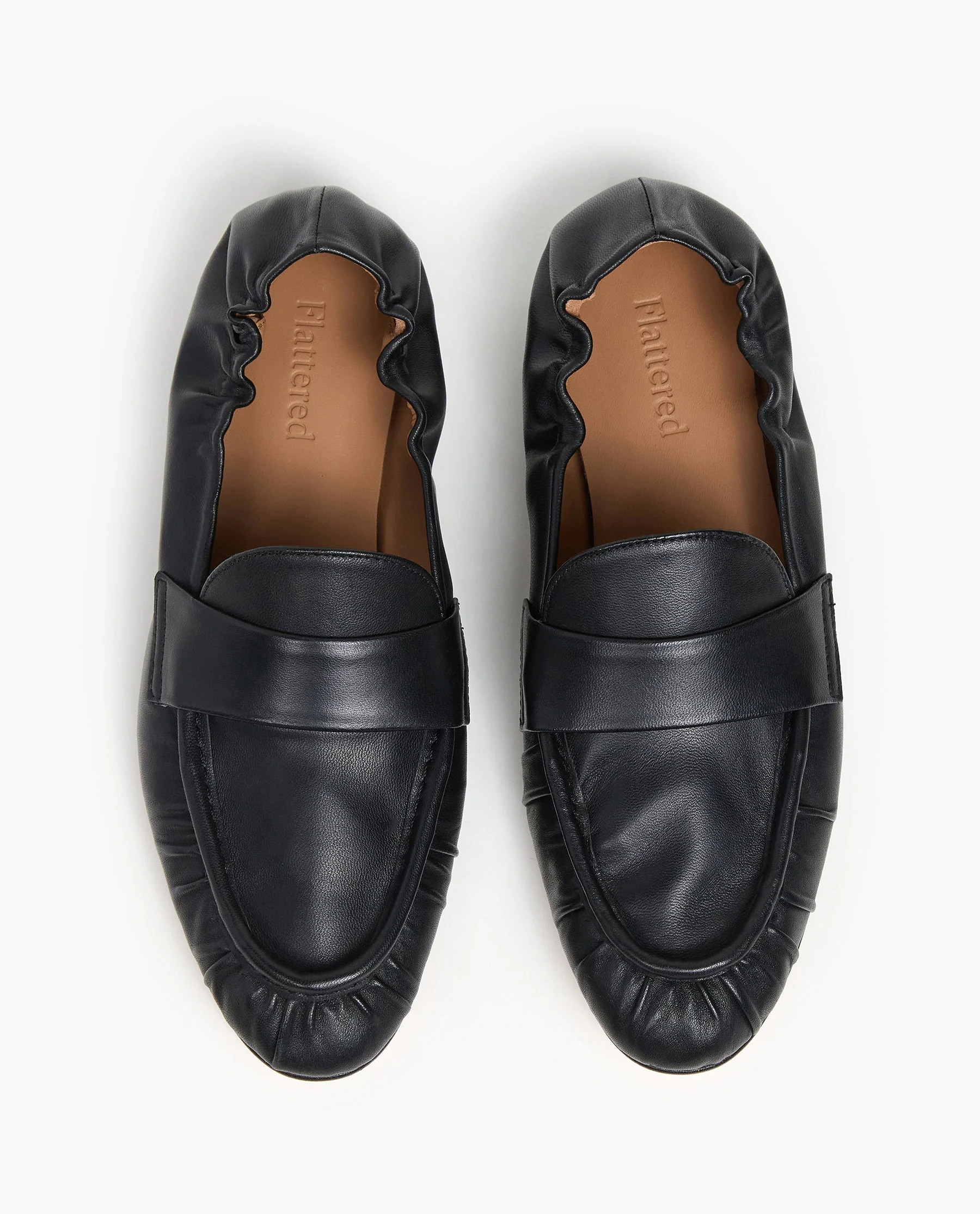 Samoa Leather Black Loafer | Flattered