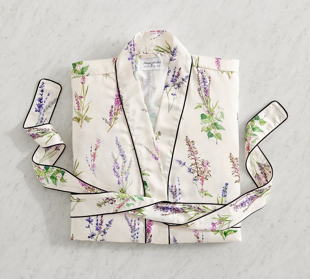 Monique Lhuillier Provence Robe, White, Medium/Large | Pottery Barn (US)