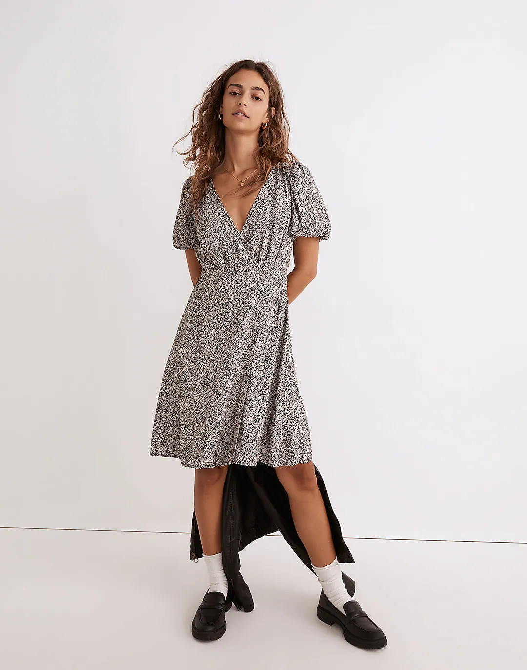 Wrap Mini Dress in Tudor Floral | Madewell