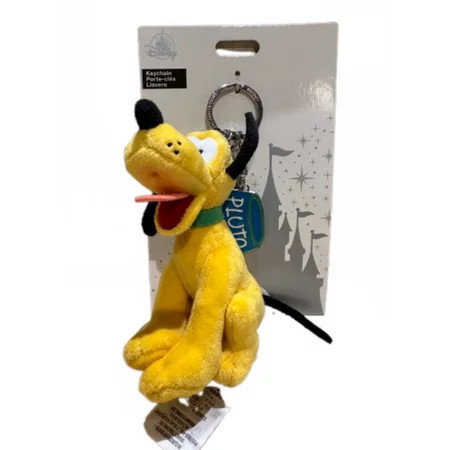Disney Parks Pluto Plush Keychain With Pet Bowl Charm New With Tag | Walmart (US)