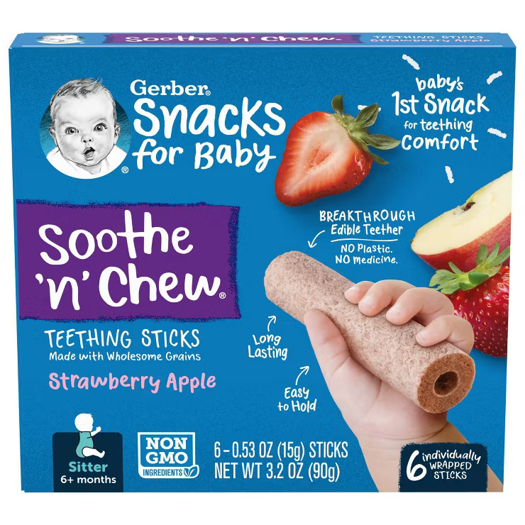 Gerber Baby Chew Strawberry Apple - 3.2oz | Target