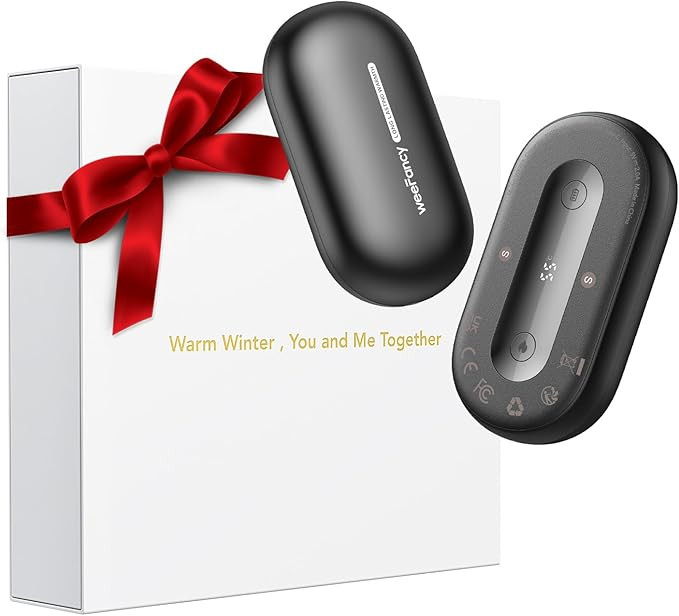 Hand Warmers Rechargeable 2 Pack, Magnetic Alloy Handwarmer 7000 mAh Reusable, Instant Heating UP... | Amazon (US)