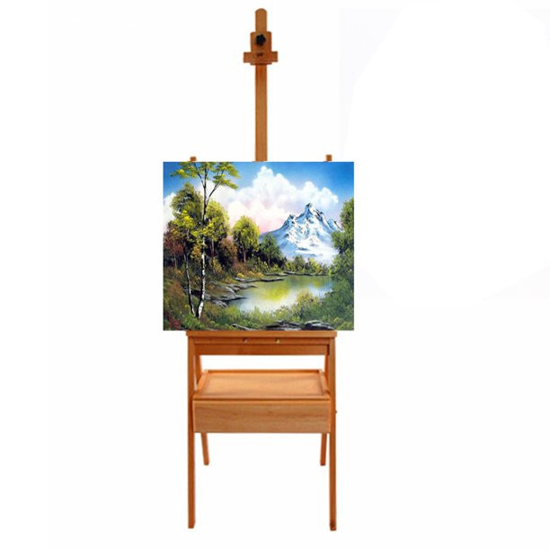 Ubesgoo 59.06" - 75.59" Adjustable Beech Wood Tripod H Frame French Style Art Easel | Walmart (US)