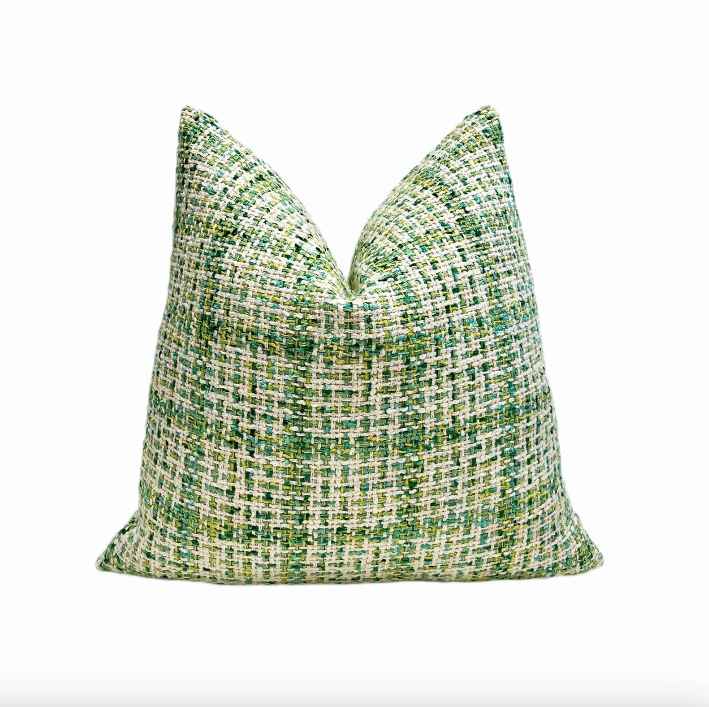 Green Plaid Woven Throw Pillow Cover | Wayfair North America