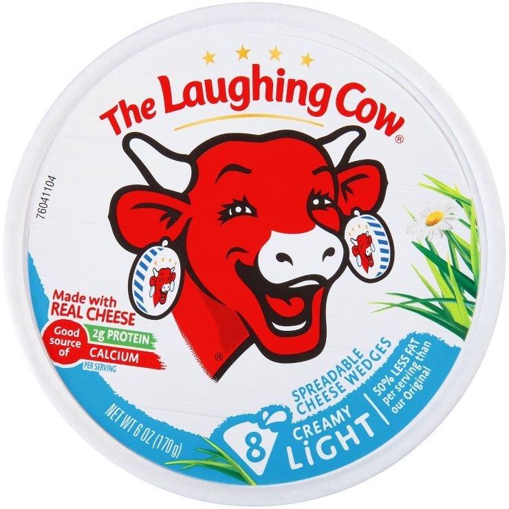 The Laughing Cow Spreadable Light Swiss Cheese Wedges - 8ct | Target