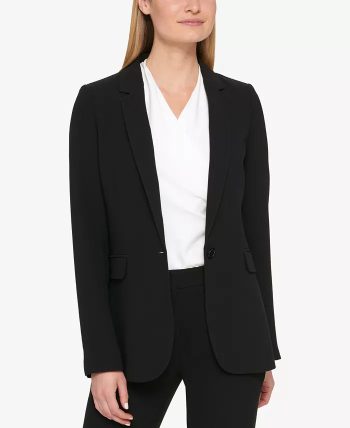 One-Button Blazer | Macys (US)