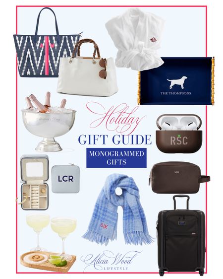 My favorite monogram gifts for the holidays 

Barrington Gifts St. Anne tote bag, AirPod case, personalized robe, scarf, personalized jewelry case, bamboo lacquered tray, margarita wood board, celebration wine bowl, personalized leather travel case

#LTKGiftGuide #LTKHoliday #LTKunder100