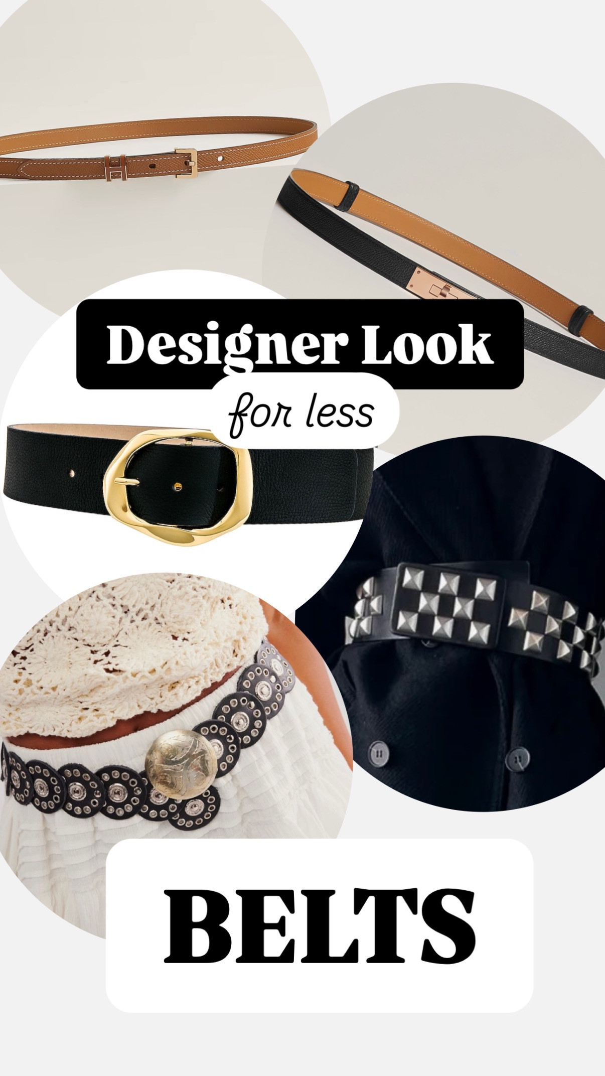 Designer Look for Less: BELTS

When you’re bougie on a budget, I got you babe🩷

🔗I found every inspired designer belt on Amazon and linked everything in here🔗🔗

#designerinspired #designerbelts #hermes #boho #moto #fashion #outfitinspo #outfitideas 

#LTKStyleTip #LTKFindsUnder50 #LTKU