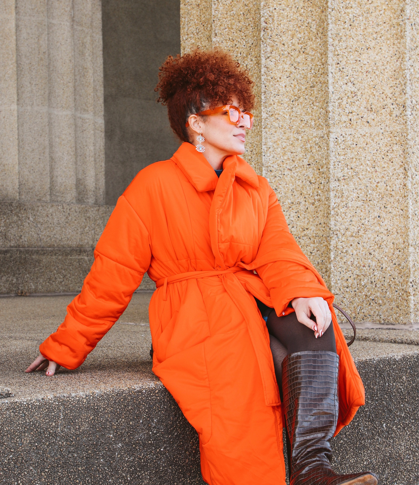 Can’t go wrong with a bright orange coat! 🧡 fall fashion, coats, holiday outfits 

#LTKworkwear #LTKSeasonal #LTKHoliday