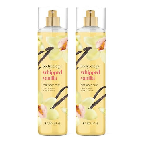 Bodycology Long-Lasting Fragrance Body Mist, Whipped Vanilla, 8 fl oz (Pack of 2) | Amazon (US)