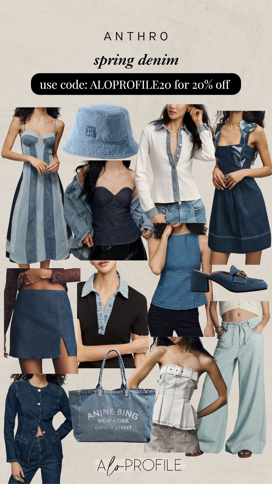 Anthro Spring Denim New Arrivals // spring fashion, spring style, spring outfit, spring outfits, spring wardrobe, spring denim, spring tops, spring dresses, denim dress, denim top