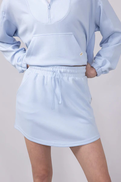 Simply Southern Modal Knit Athletic Skort for Women in Powder Blue | Glik's