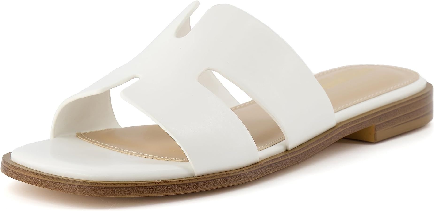 CUSHIONAIRE Women's Voyage slide sandal +Memory Foam, Wide Widths Available | Amazon (US)