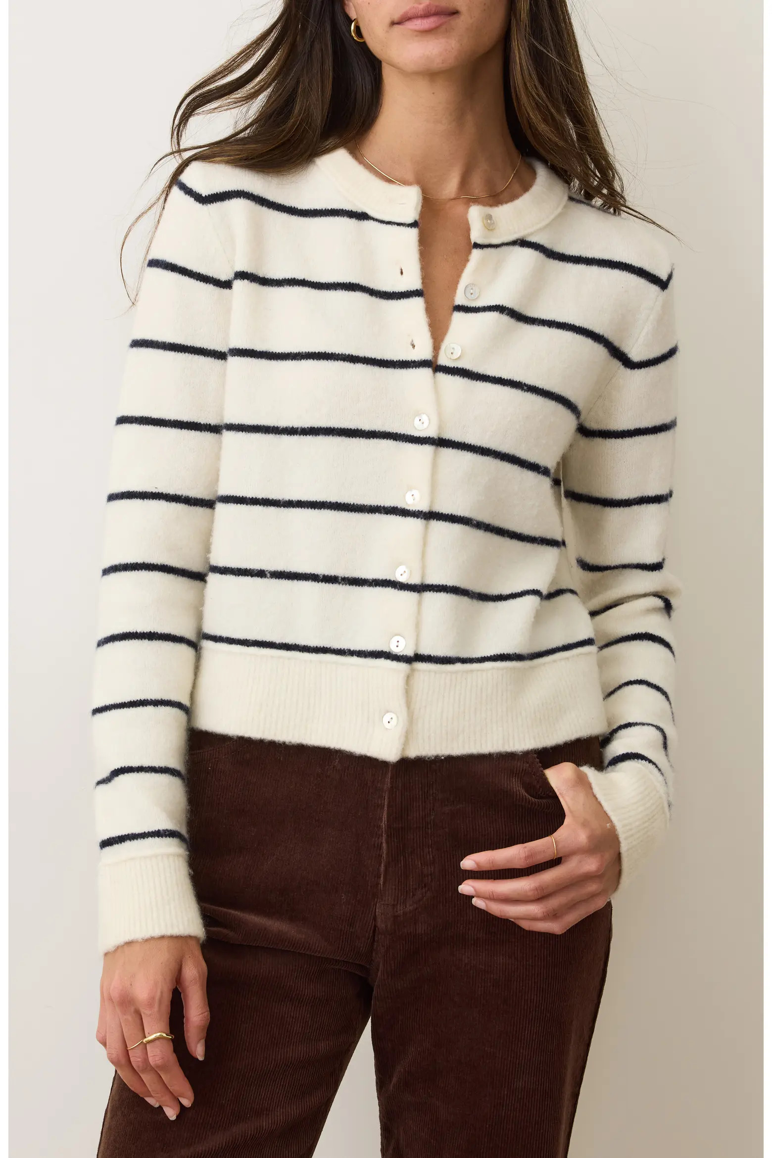 Sausalito Stripe Wool Blend Cardigan (Women) | Nordstrom | Nordstrom