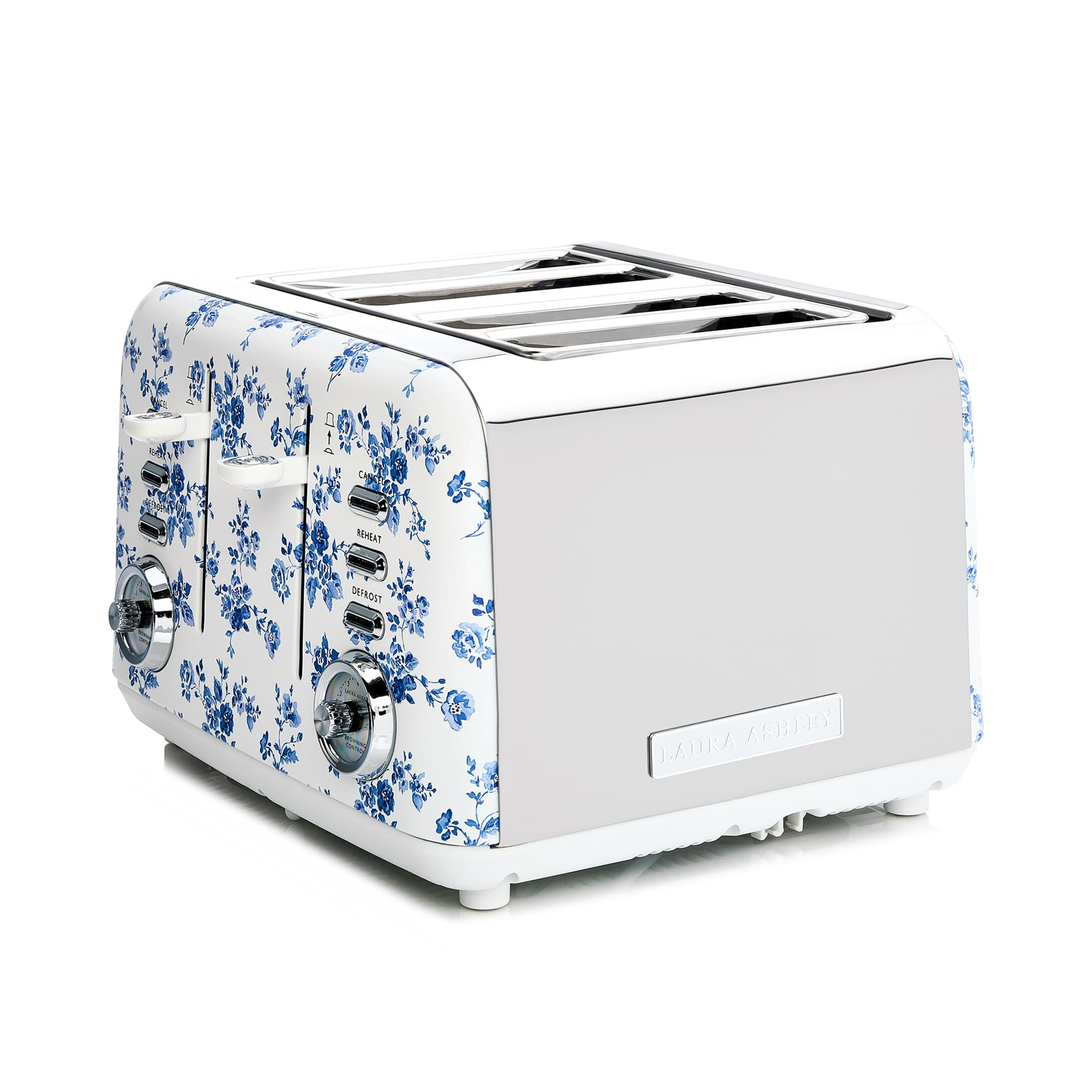 VQ Laura Ashley China Rose Stainless Steel 4 Slice Toaster | Multi-Functional Bagels & Bread Toas... | Amazon (US)