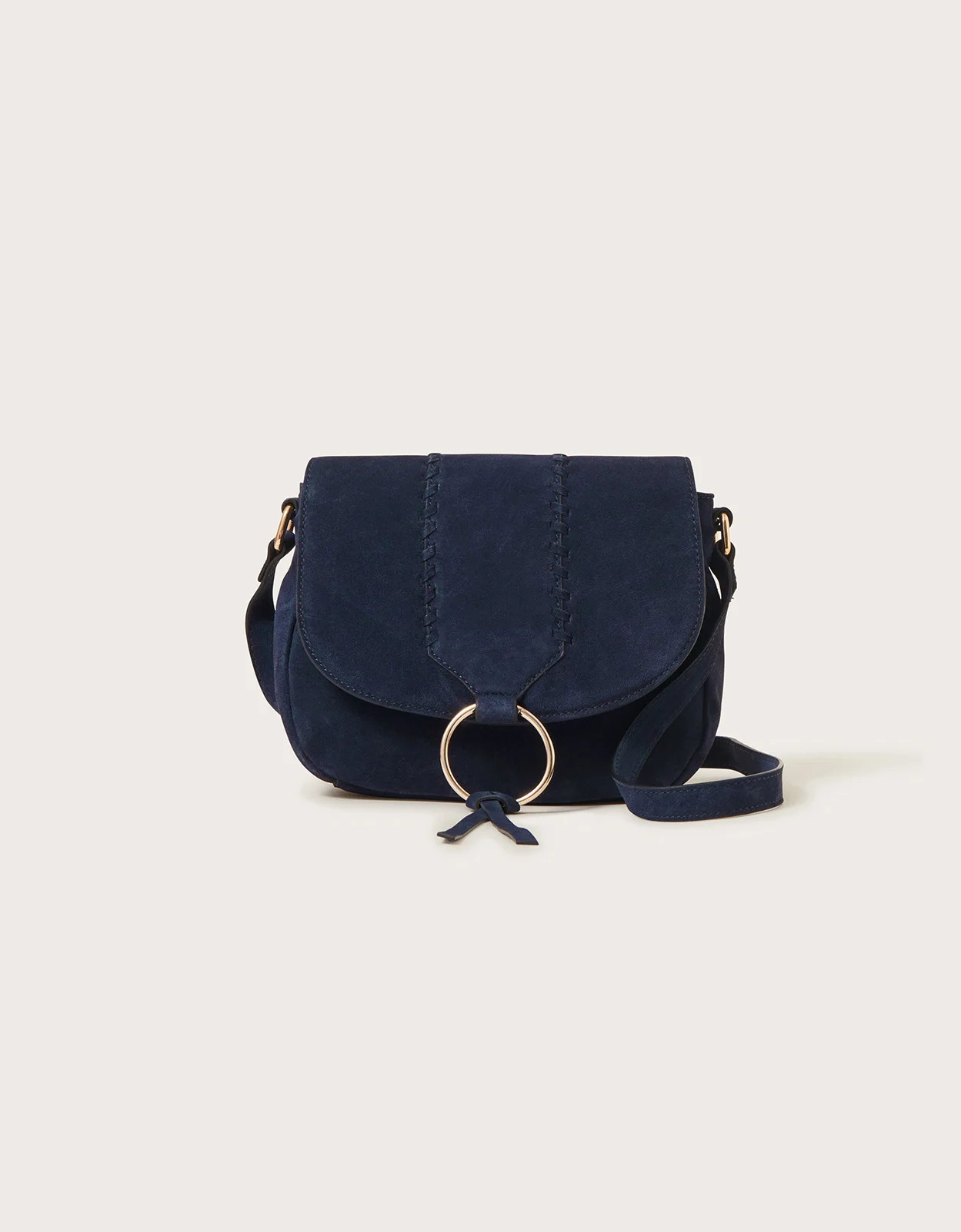 Suede Saddle Hoop Cross-Body Bag | Monsoon (UK)