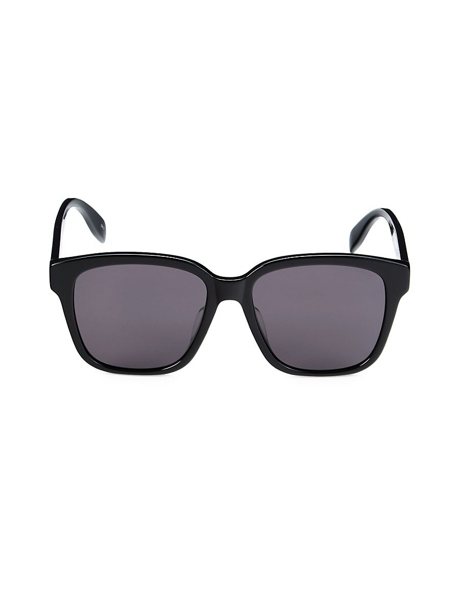 Alexander McQueen Women's 56MM Square Sunglasses - Black | Saks Fifth Avenue OFF 5TH