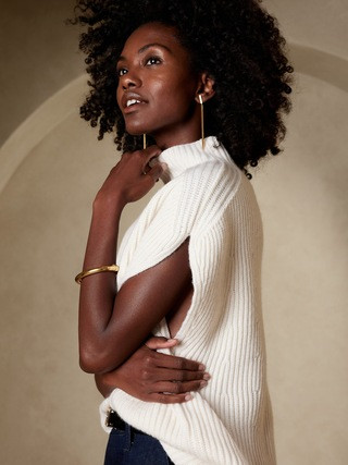 Canyon Merino-Cashmere Poncho | Banana Republic (US)