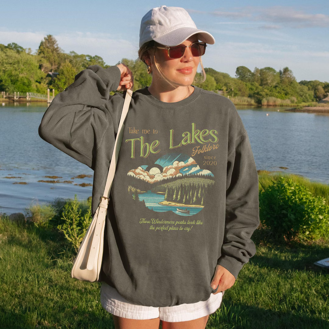 The Lakes Sweatshirt | Swift Crewneck | Vintage Retro Folklore | Era Music Lyrics | Gift for Fan ... | Etsy (US)