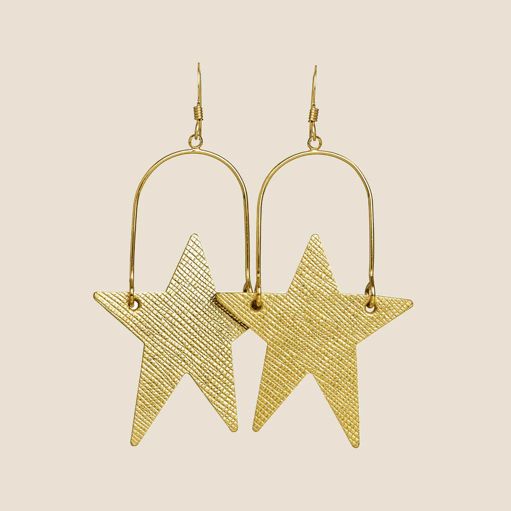 Gold Leaf Superstars | Nickel and Suede